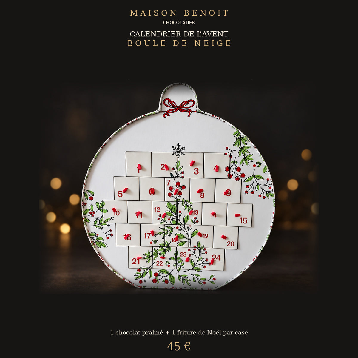 Calendrier de l’Avent Boule de Neige – 45 €